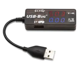 Refurbished USB-Bug™ Tester & Data Masker: Prevents Data Transfer, Tests Power, Voltage, and Current of 2.0/3.0 Ports - (USB-BUGR)