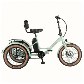 Retrospec Boca Rev Trike 500W/48V, Matcha, Adult Trike