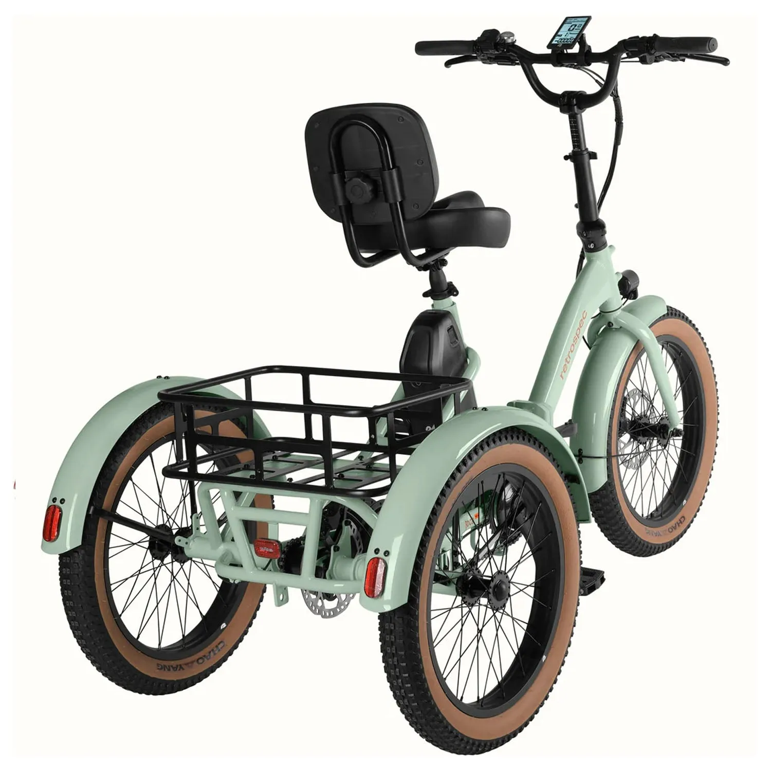 Retrospec Boca Rev Trike 500W/48V, Matcha, Adult Trike