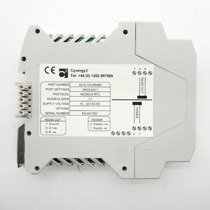 Sensata Cynergy3 Analogue I/O to Comms Gateway SC-E-100-RS485