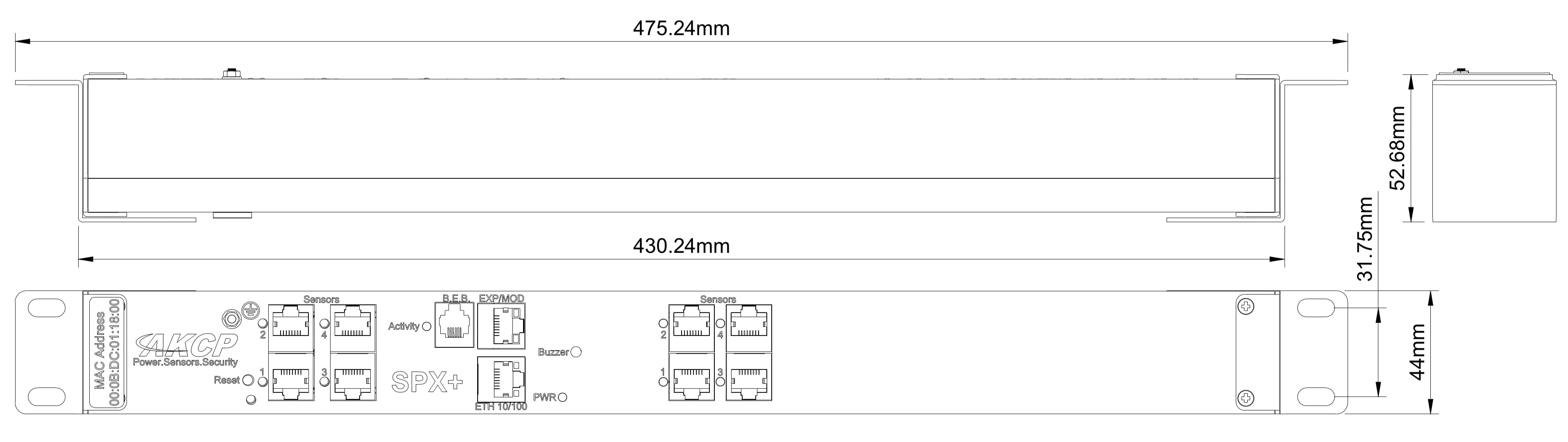 SPX8 - sensorProbeX  (SPX ) Standard Configuration