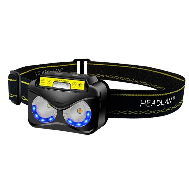 Super Bright XPG COB LED Headlamp with 6 Modes for Camping, Cycling, Jogging, Fishing, and More