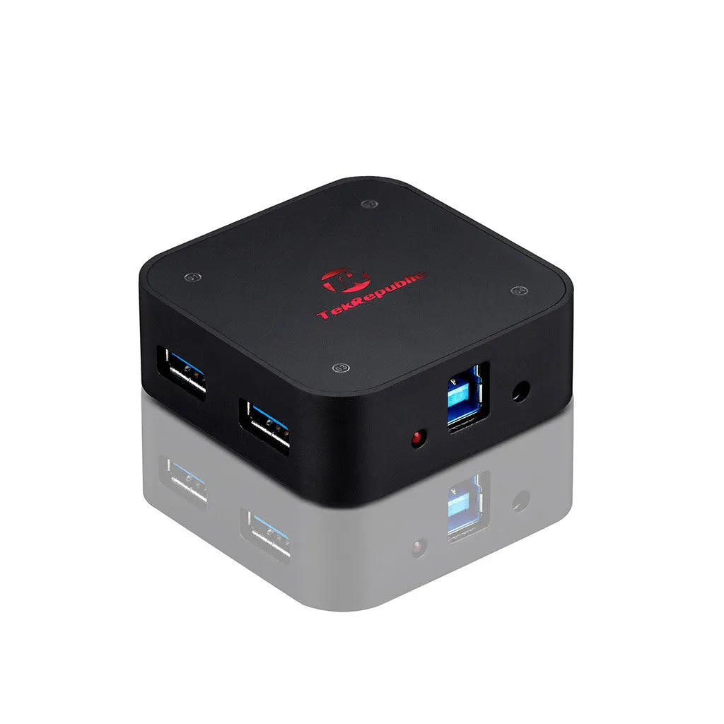 Tek Republic TUH-3400 USB 3.0 4 Port Hub with 3A Power Adapter