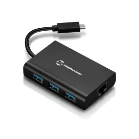 Tek Republic TUN-310C USB Type-C 3 Port Hub with Gigabit Ethernet Network Adapter