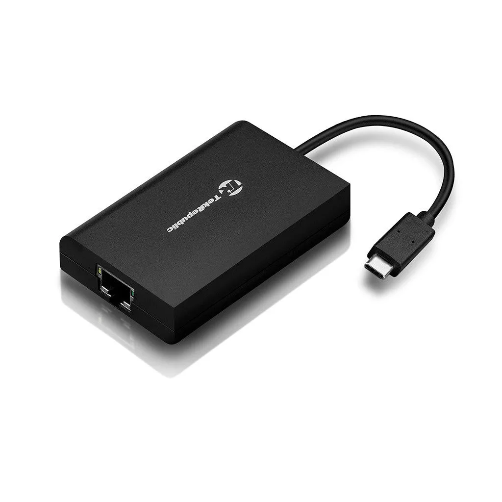 Tek Republic TUN-310C USB Type-C 3 Port Hub with Gigabit Ethernet Network Adapter