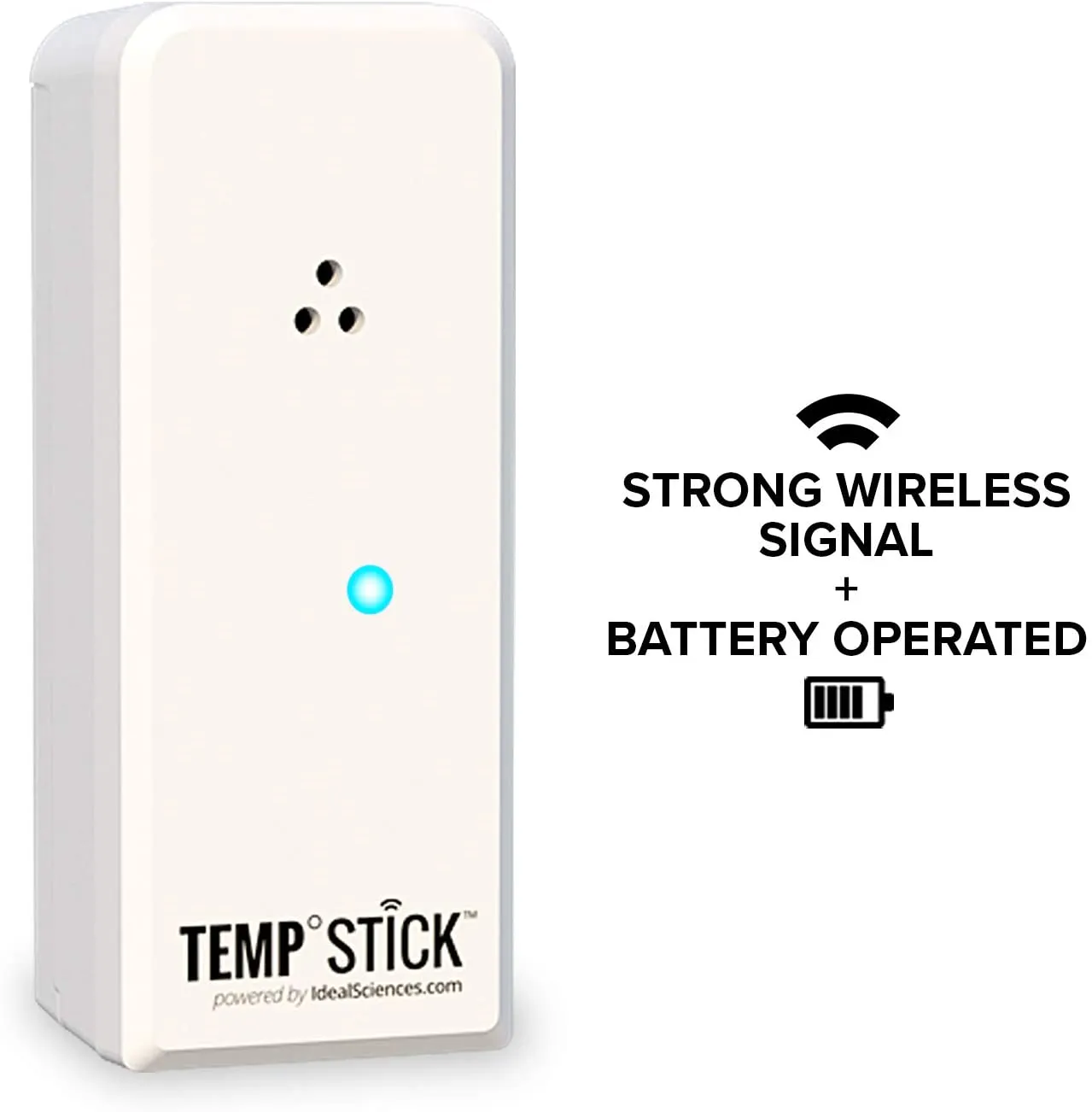 Temp Stick Wireless Remote WiFi Temperature & Humidity Sensor. No Subscription or Monthly Fees. 24/7 Monitoring, Alerts & History. Free iPhone/Android Apps, Made In America. Monitor Anywhere, Anytime!