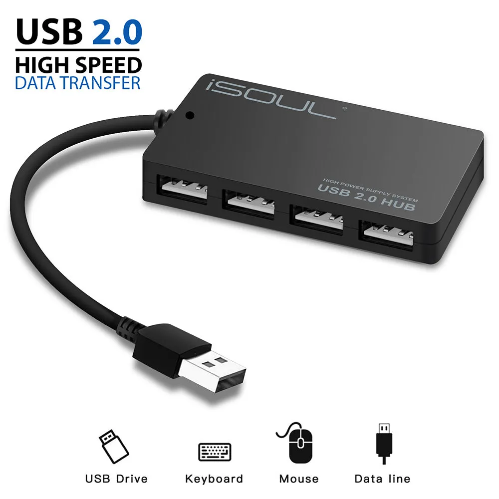 Ultra Slim 4-Port Multi USB 2.0 Hub