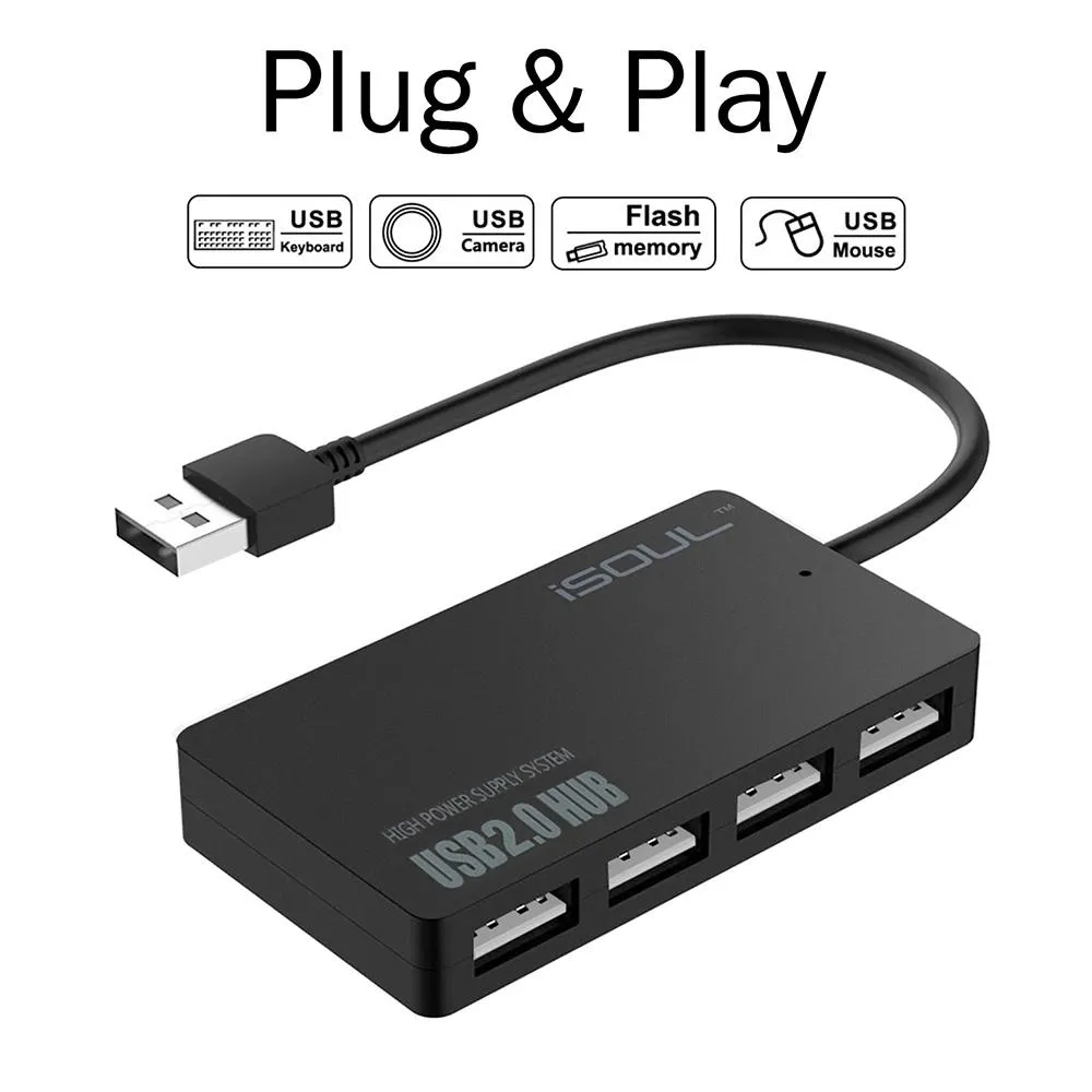 Ultra Slim 4-Port Multi USB 2.0 Hub