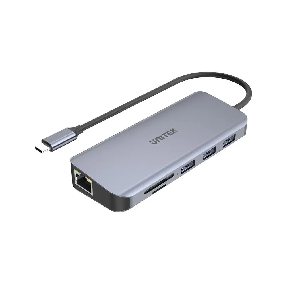 Unitek D1026B TypeC Hub 3xUSB3.0/HDMI/VGA/Gb/SD/PD