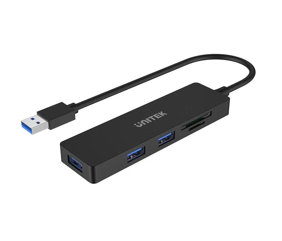 Unitek H1108A USB3.1 Hub 3port USB3.1 & Card Reader