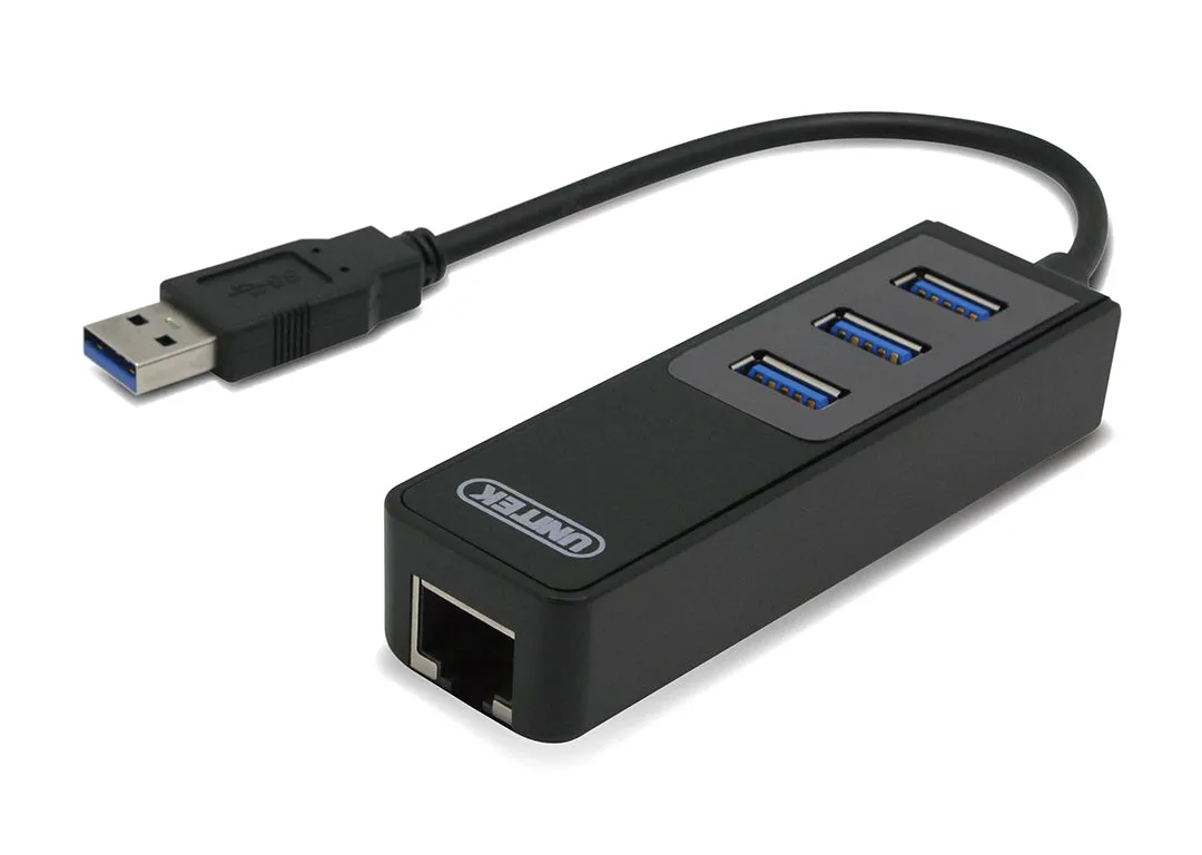 Unitek Y-3045C USB3.0 3-Port Hub w/ Gigabit LAN