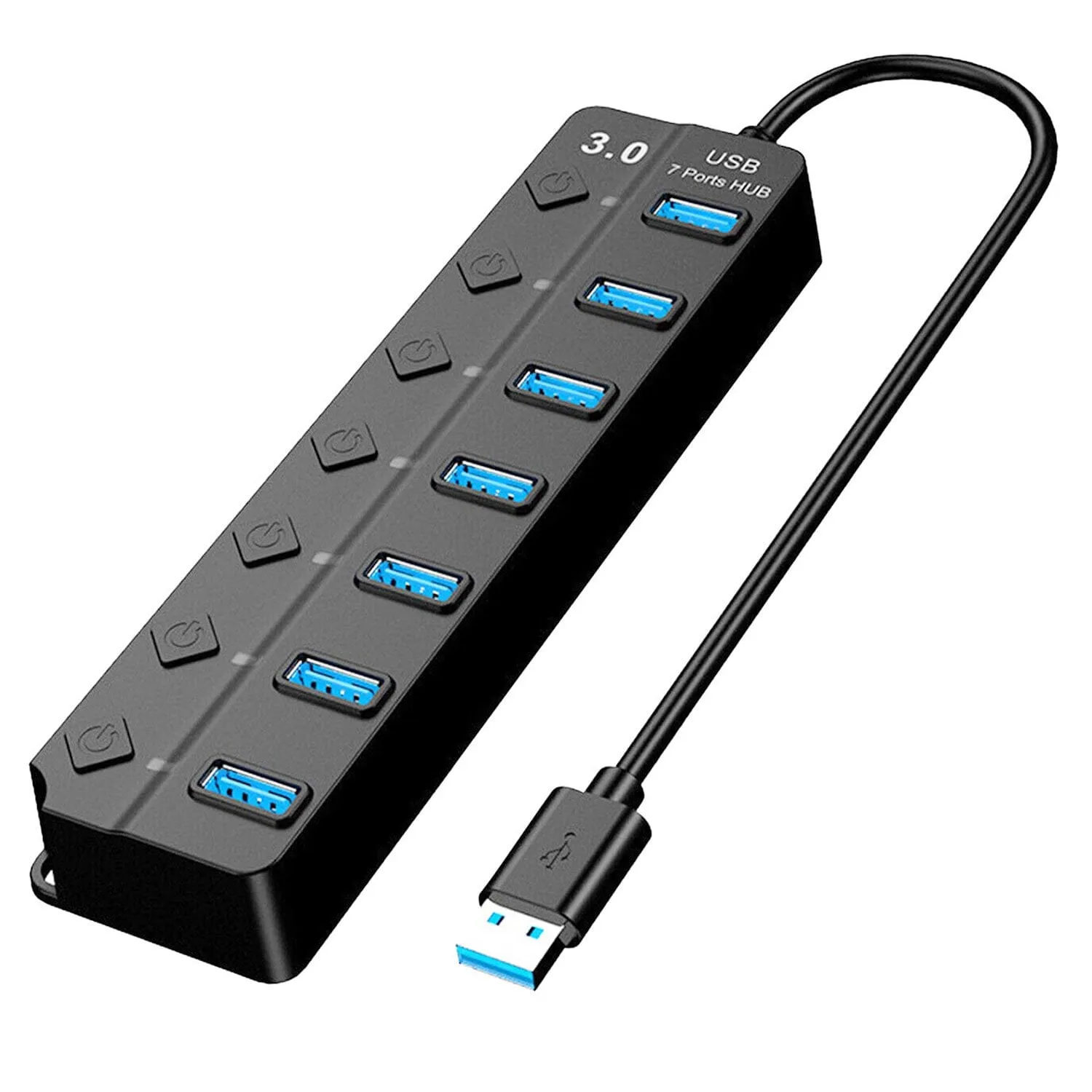 USB 3.0 HUB 7 Ports High Speed 5Gbps USB Splitter