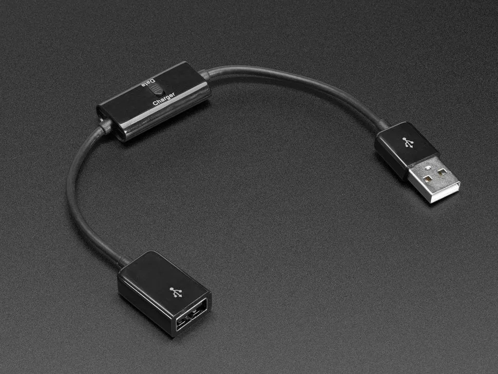 USB Extension Cable with Data/Charge Sync Switch