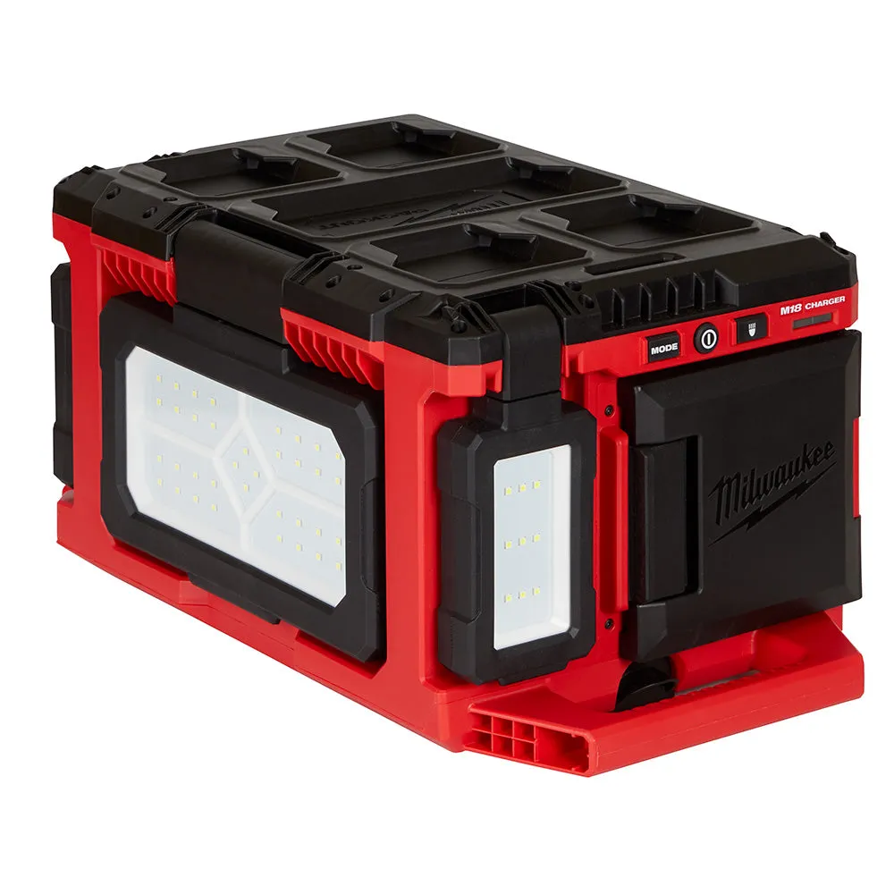 Work Light - Milwaukee M18 18 Volt Lithium-Ion Cordless PACKOUT™ Light/Charger  - Tool Only, 2357-20