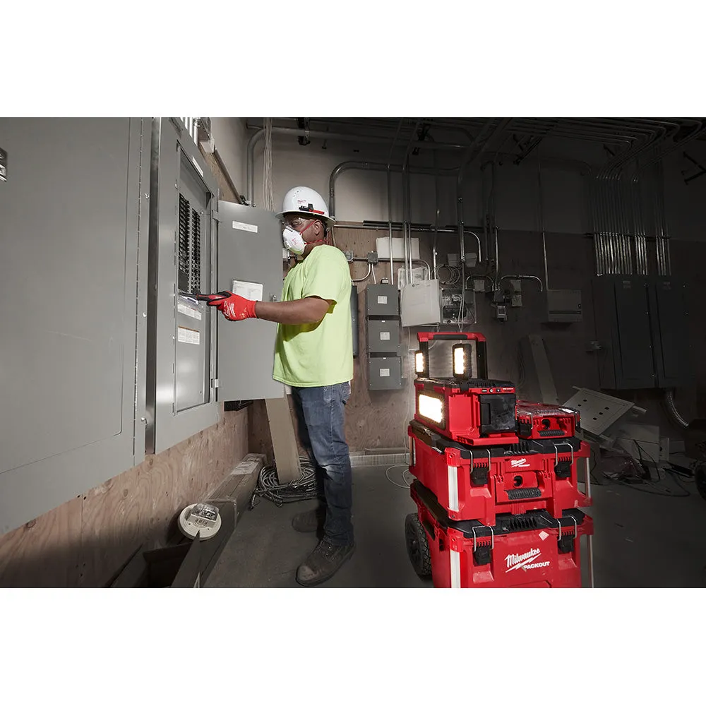 Work Light - Milwaukee M18 18 Volt Lithium-Ion Cordless PACKOUT™ Light/Charger  - Tool Only, 2357-20